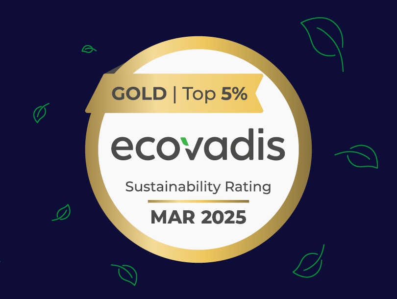 Secondary Story block Image Three-time EcoVadis Gold Medal winner